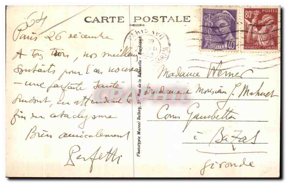 Saint-Jean-Pied-de-Port — Pont d'Eyharaberry — M.D. — Verso