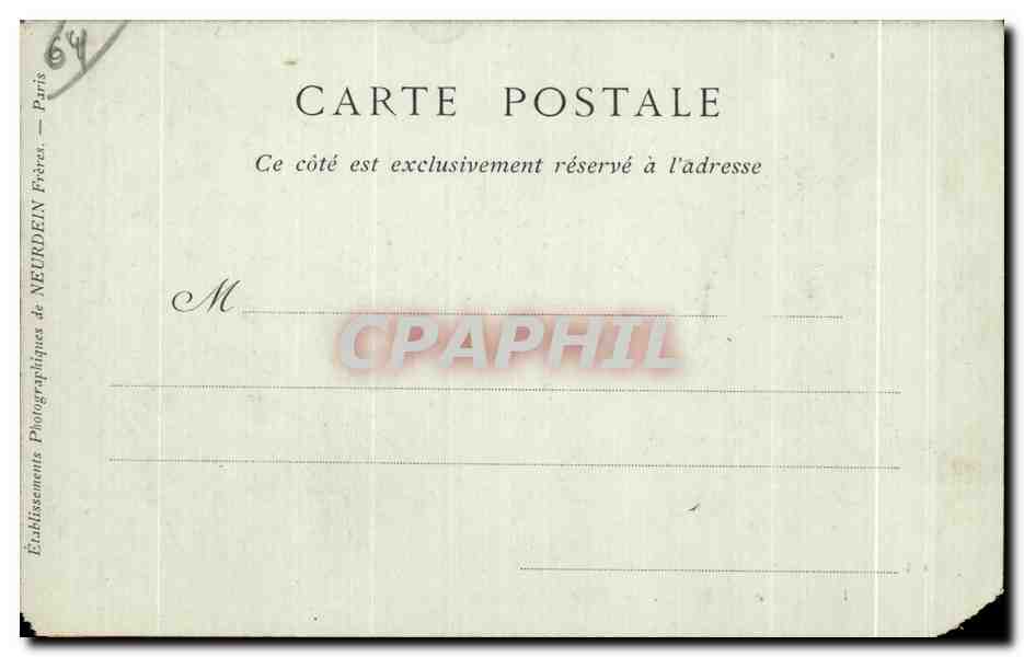 CPA Environs de Biarritz Anglet Fronton du Brun groupe de Pilotaris Pelote basque — Verso