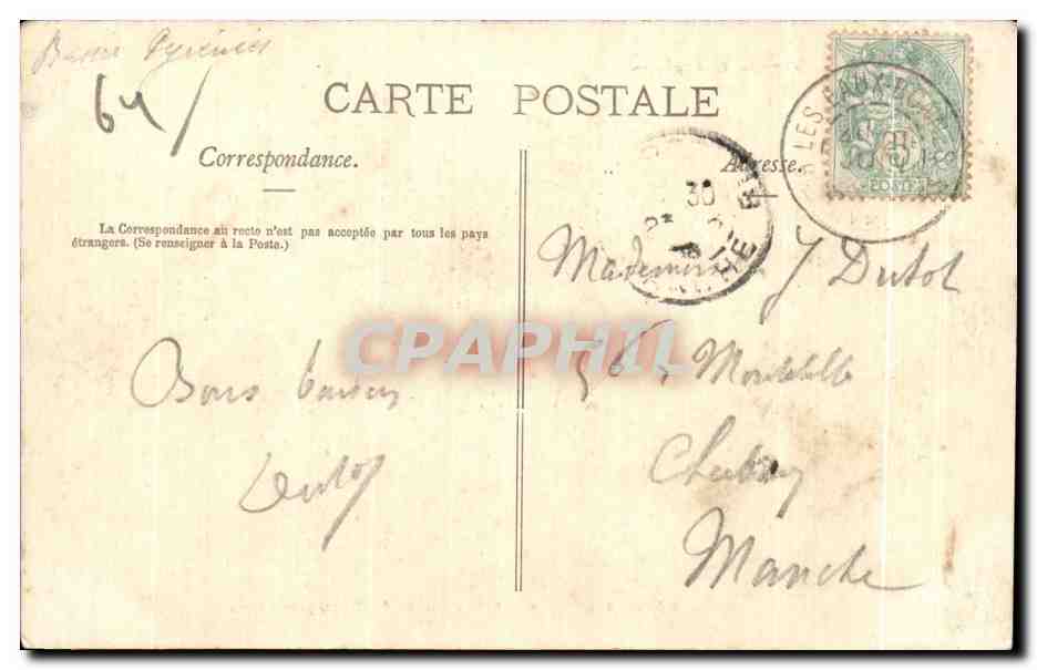 CPA Eaux Bonnes Vue Generale Prise de la Montagne Vere — Rückseite