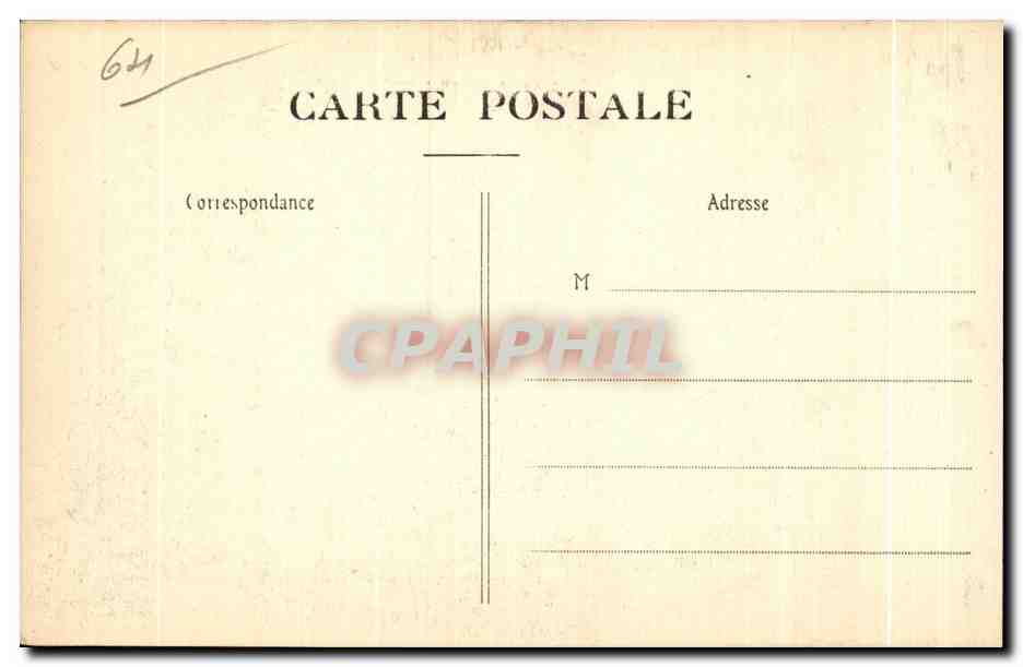 CPA Biarritz Pittoresque L Atalave A Vol d oiseau — Verso