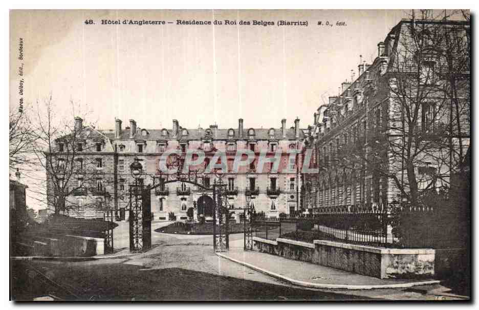 CPA Hotel d Angieterre Residence du Roi des Belges Biarritz