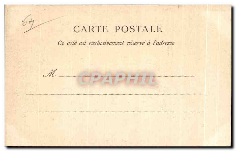 CPA Hotel d Angieterre Residence du Roi des Belges Biarritz — Rückseite