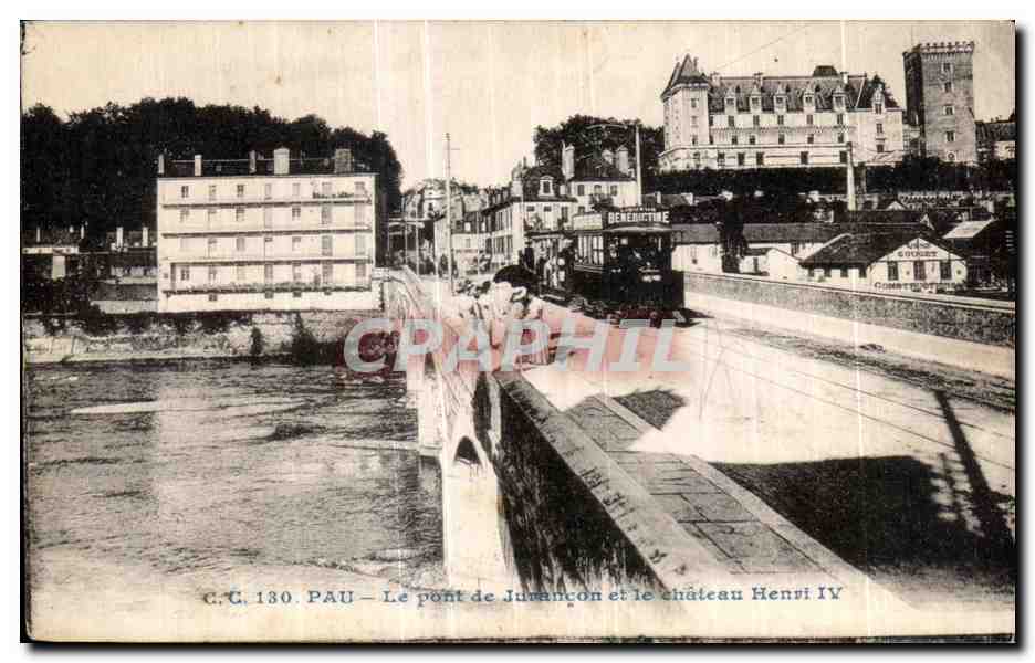Pau — Le pont de Jurançon et le château Henri IV — C.C. 130