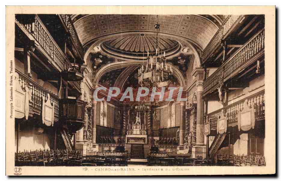CPA Cambo Les Bains Interieur de l eglise