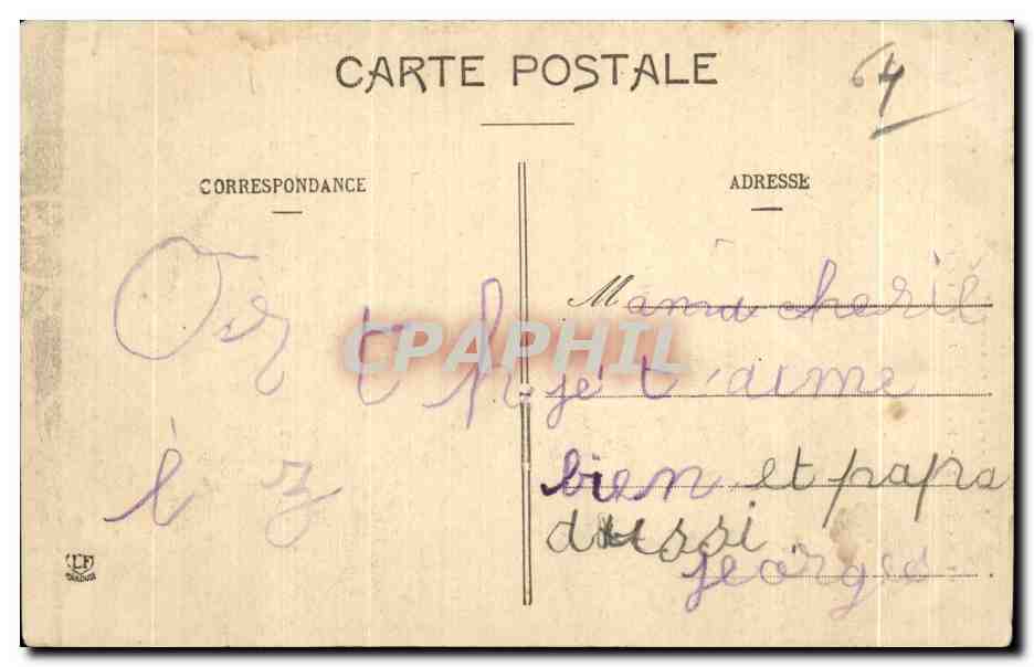 CPA Orthez maison De Jeanne d Albret  — Rückseite