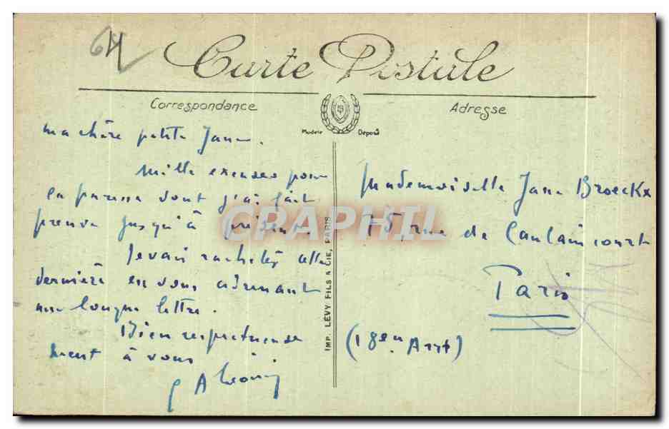 Salies-de-Béarn — Vieille Maison — LL. — Imp. Lévy Fils à Paris — Rückseite