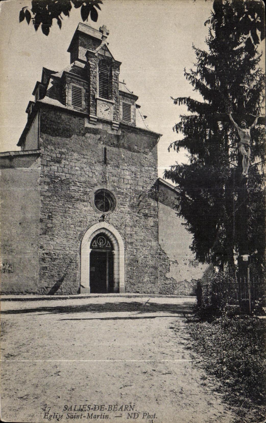 CPA Salies De Bearn Eglise Martin 
