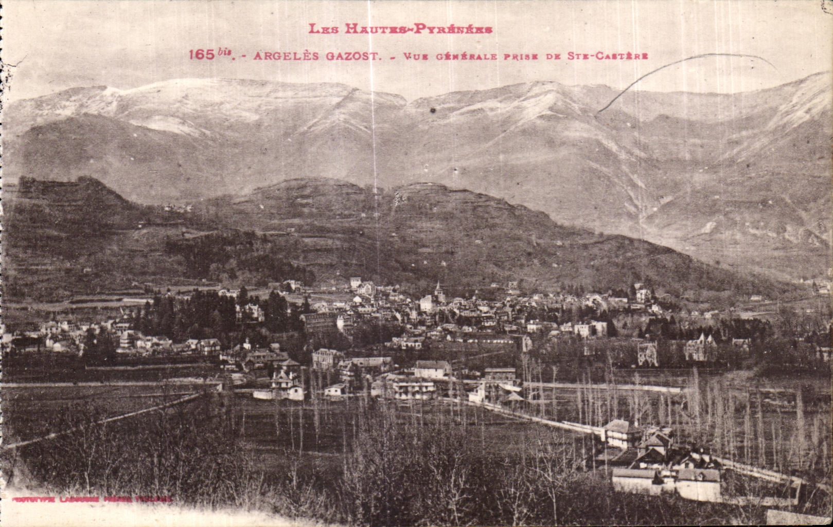 Argelès-Gazost — Vue générale prise de Ste-Castère — Éditeur : G. Léonard, Paris