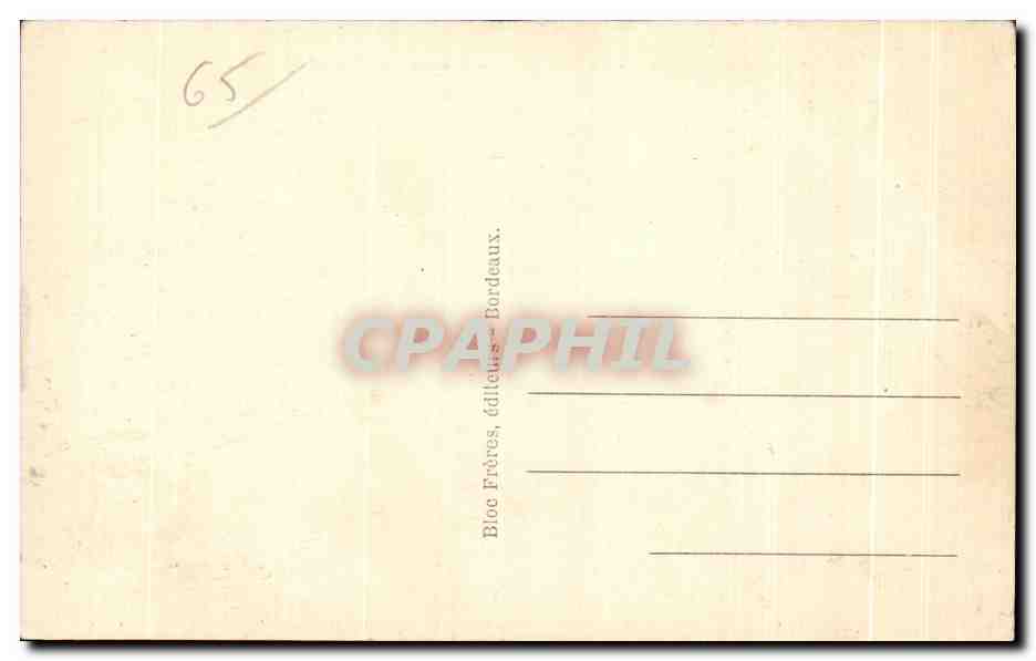Cauterets — L'Avenue du Mamelon Vert — B.R. — Verso