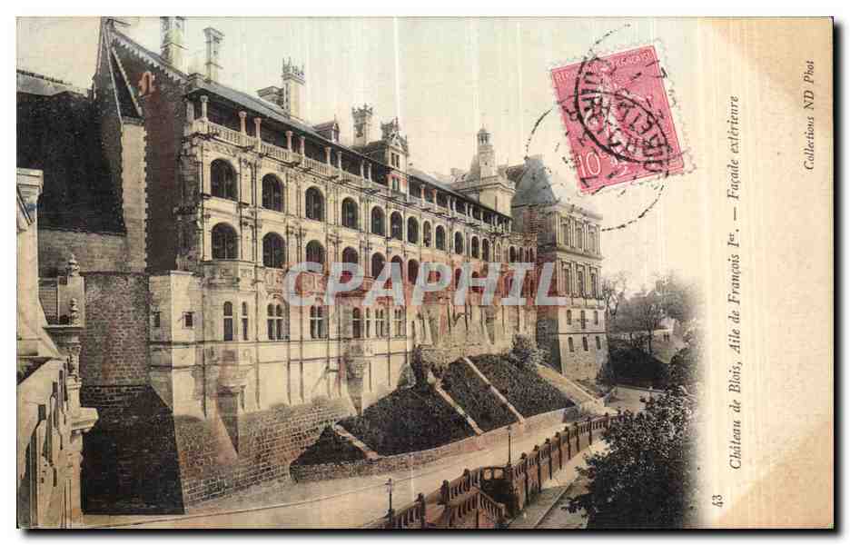 CPA Chateau de Blois Aile de Francois 1er Facade exterieure