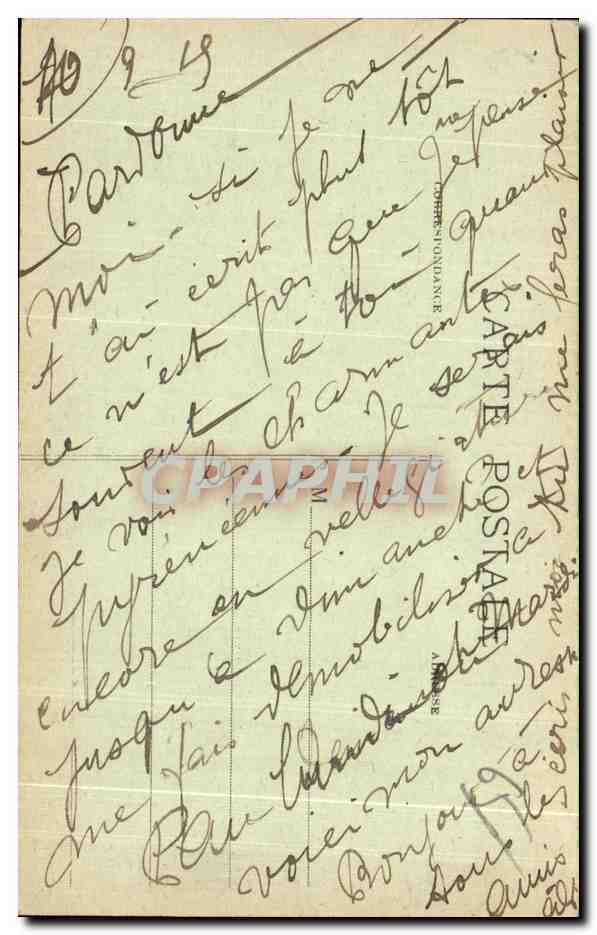 Tara Montagnard en traje de fiesta — Los Pirineos — C.C. 1010 — Reverso