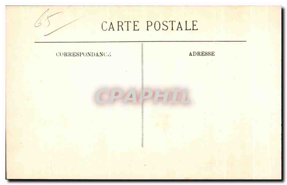 CPA Lourdes Les Malades aux Piscines — Verso
