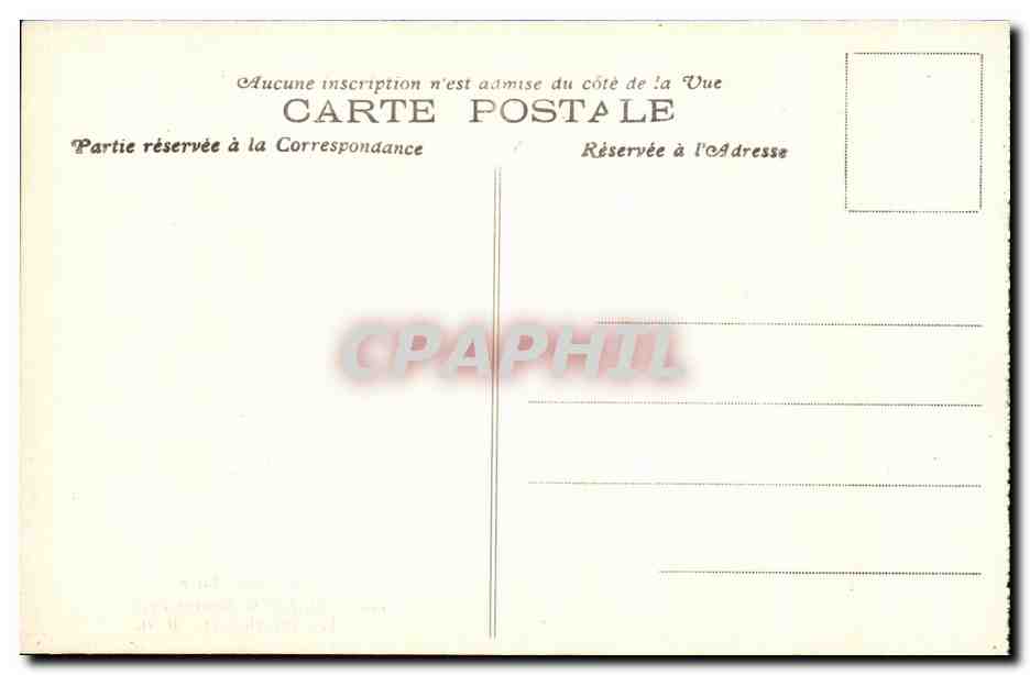 CPA Lourdes (Hautes Pyrenees) Le Chateau fort — Verso