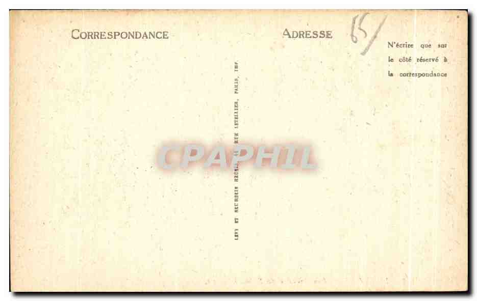 CPA Lourdes Les Arcades du Rosaire — Verso
