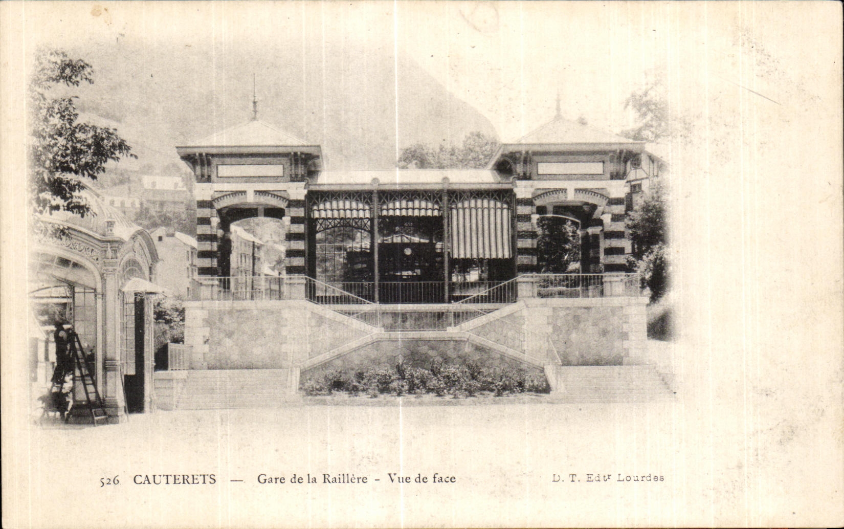 Cauterets — Gare de la Raillière — Vue de face — D.T. Edur Lourdes n°526