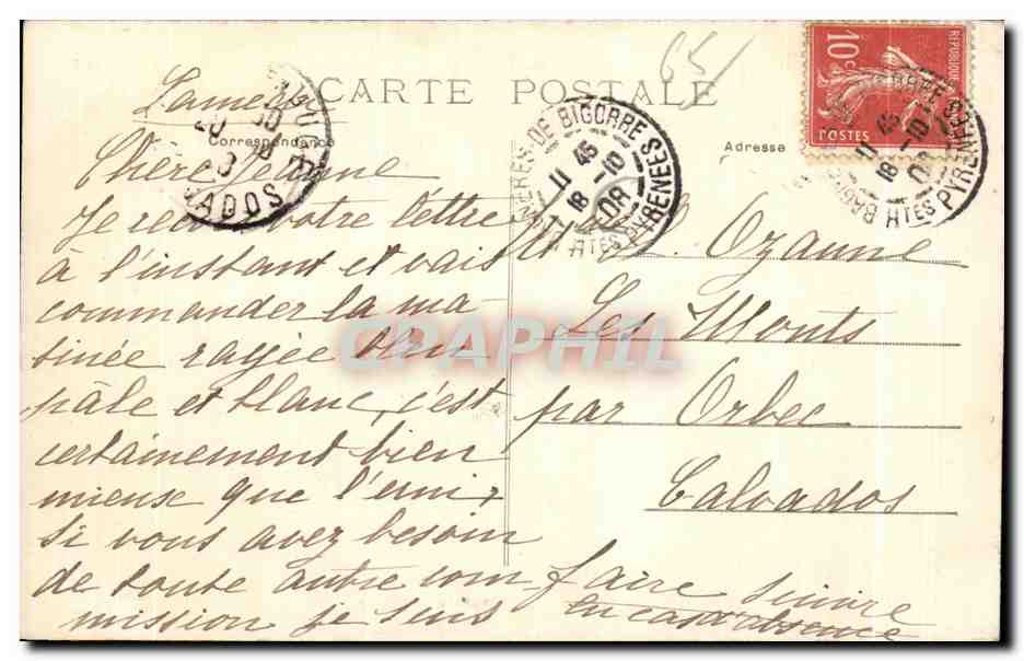 Bagnères-de-Bigorre — Le Bedat — Librairie Sajous — Achterkant