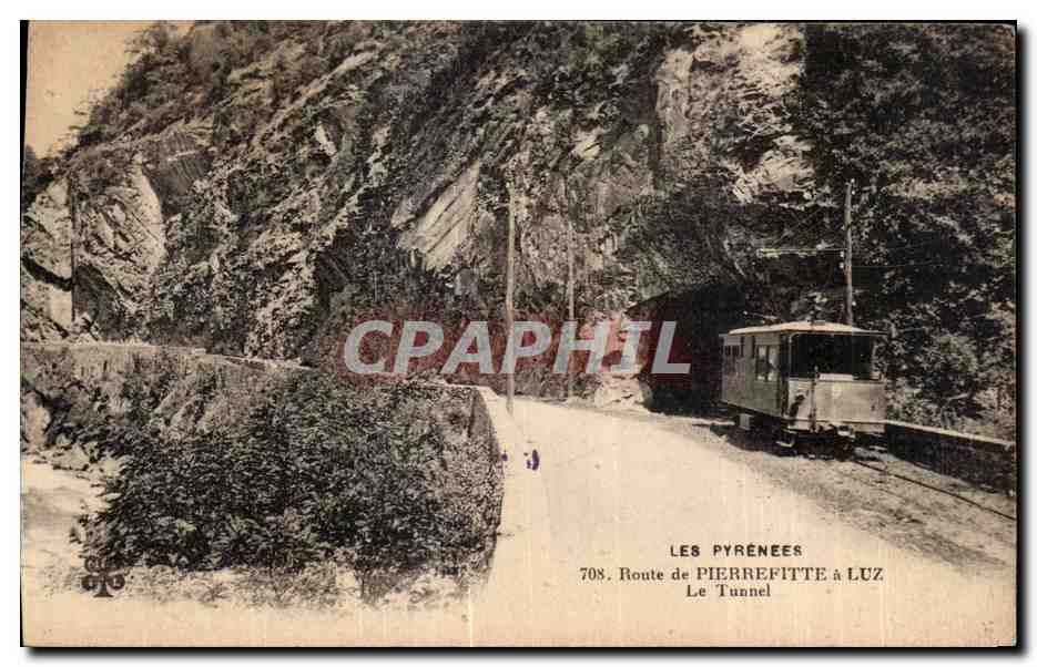 Route von Pierrefitte nach Luz — Der Tunnel — Die Pyrenäen