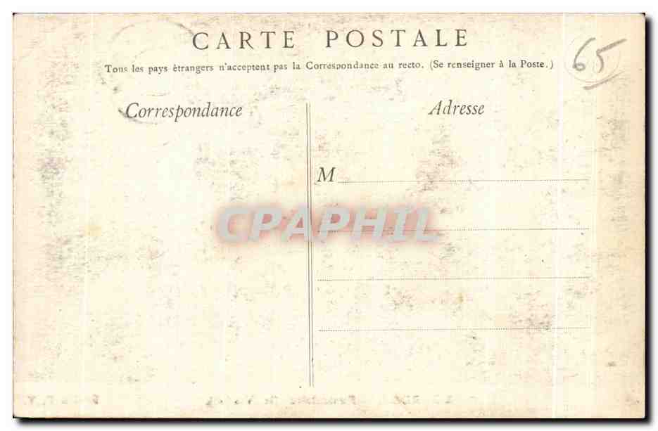 CPA Lourdes Funiculaire (le Viaduc) — Verso
