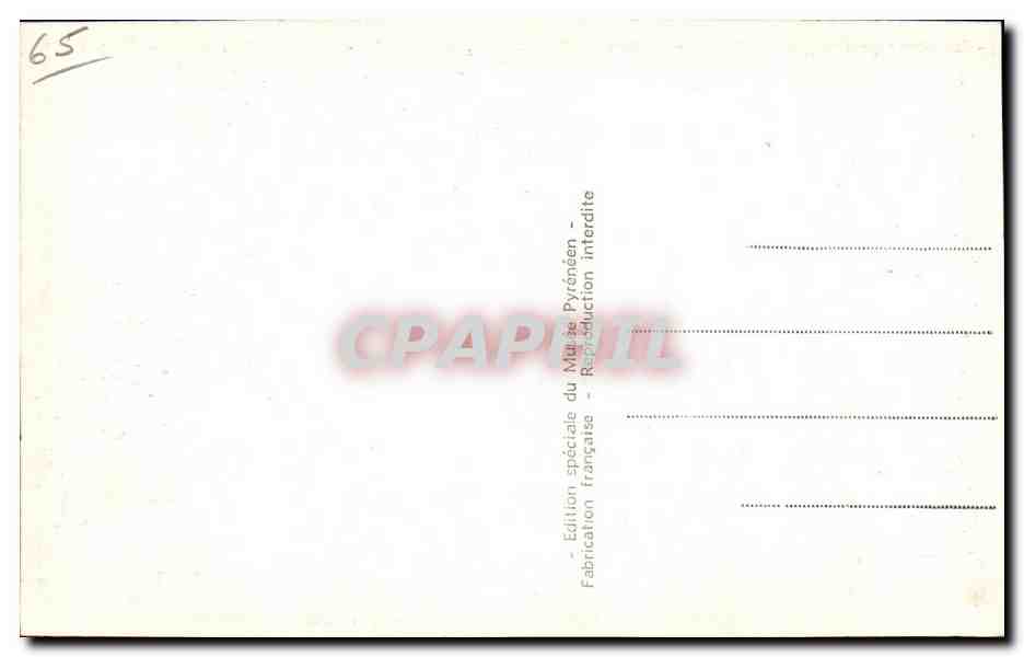 CPA Lourdes Le Chateau Fort Musee Pyrenees Cuisine Bearnaise — Verso