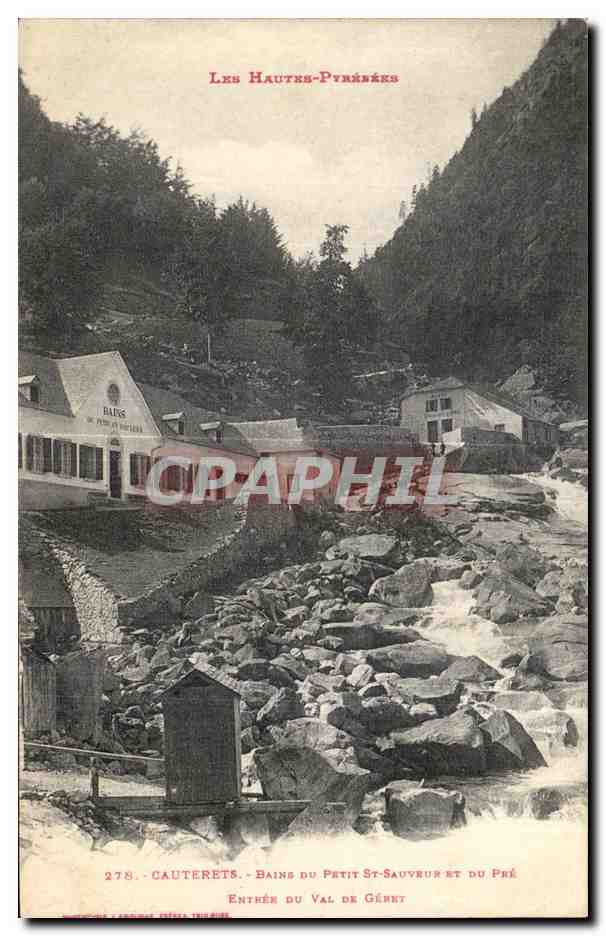 Cauterets - Bains du Petit St-Sauveur et du Pré - Eingang zum Val de Génét — Verlag Cauterets, Nr. 278