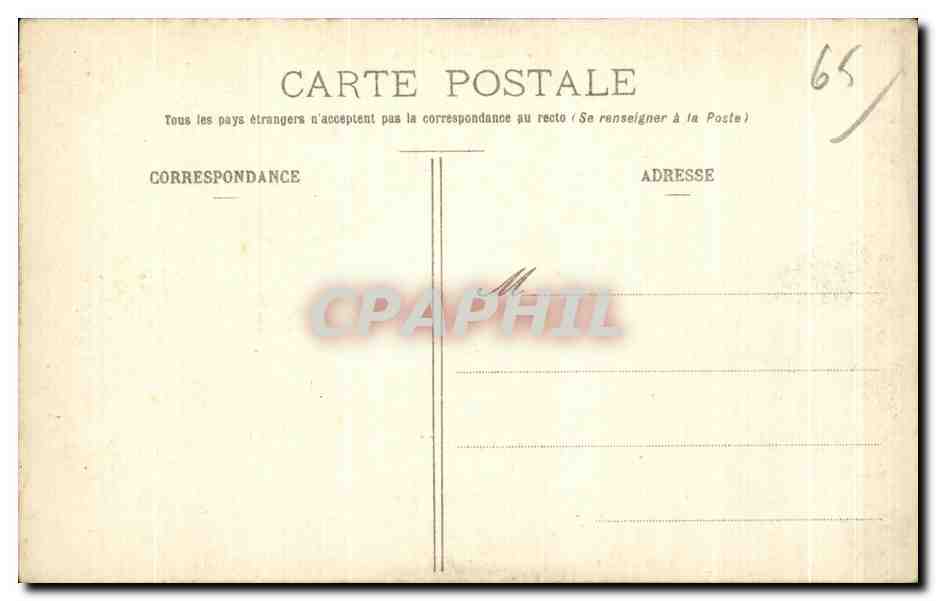 CPA Lourdes Pelerins aux abords de la Grotte — Verso