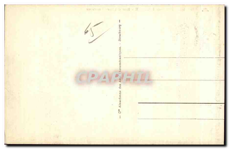 Bagnères-de-Bigorre - Rue d'Alsace-Lorraine — Verlag Antike Ansichtskarte PHIL, Nr. 121 — Rückseite