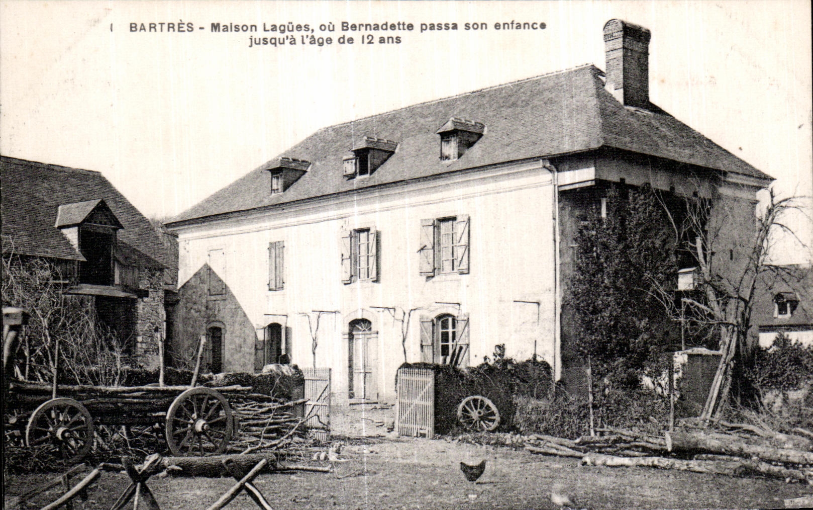 Bartrès - Maison Lagües, où Bernadette passa son enfance jusqu'à l'âge de 12 ans