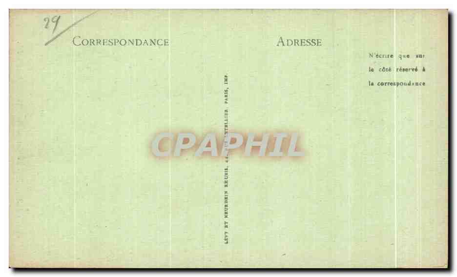 CPA Quimper La Cathedrale Portail Nord — Rückseite