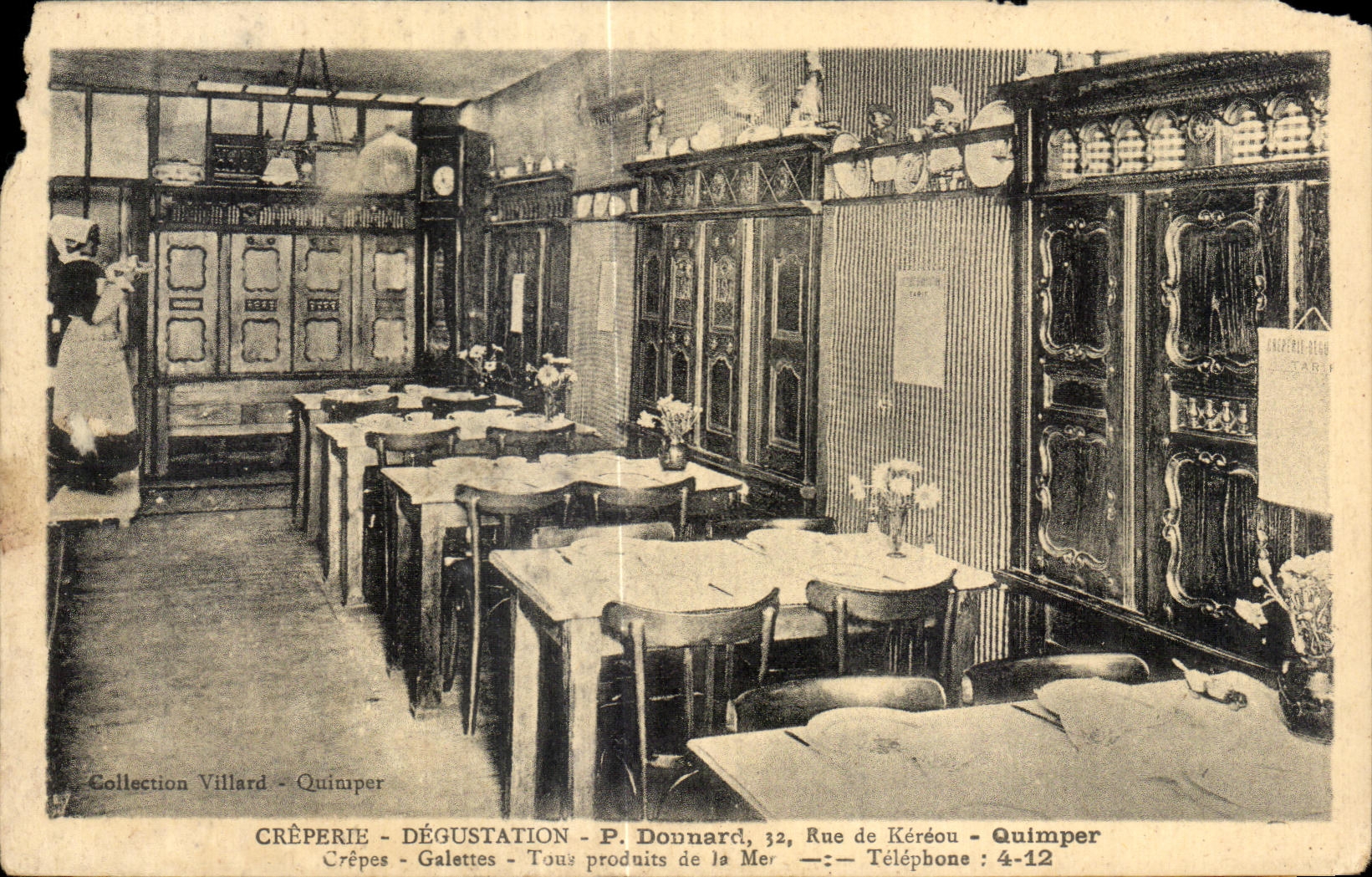 Crêperie - Dégustation - P. Donnard, 32, Rue de Kéréou - Quimper