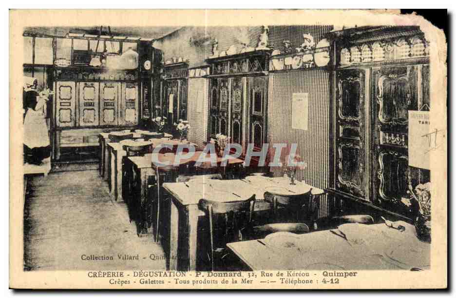 Crêperie - Dégustation - P. Donnard, 32, Rue de Kéréon - Quimper