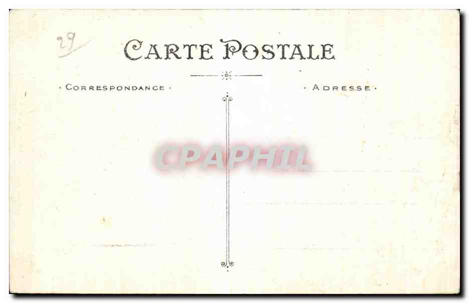 CPA Quimper Le Portail de la Cathedrale — Rückseite