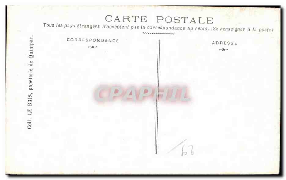 CPA Quimper Vieille Tourelle Sur Le Steir — Rückseite
