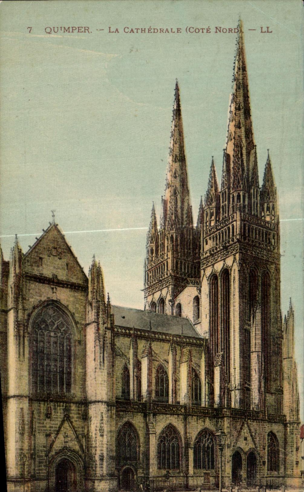CPA Quimper La Cathedrale (Cote Nord)