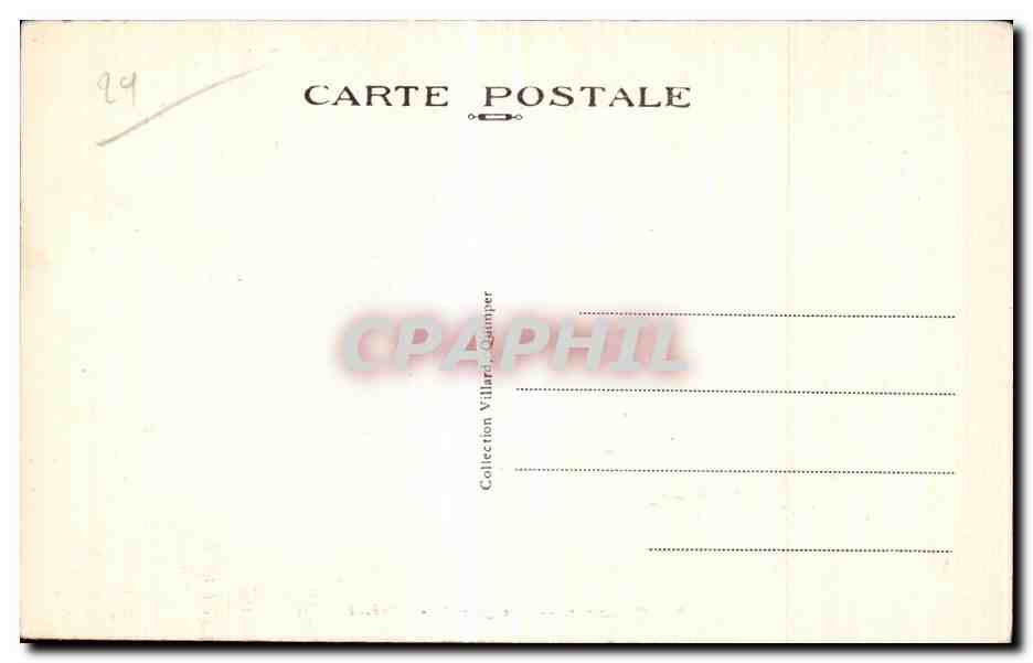 CPA Quimper Vue generale L Eveche — Rückseite
