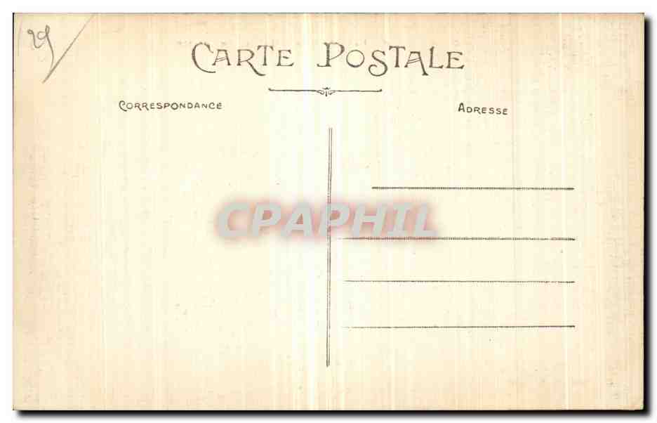 CPA Quimper La Cathedrale L Eglise La Caserne — Rückseite