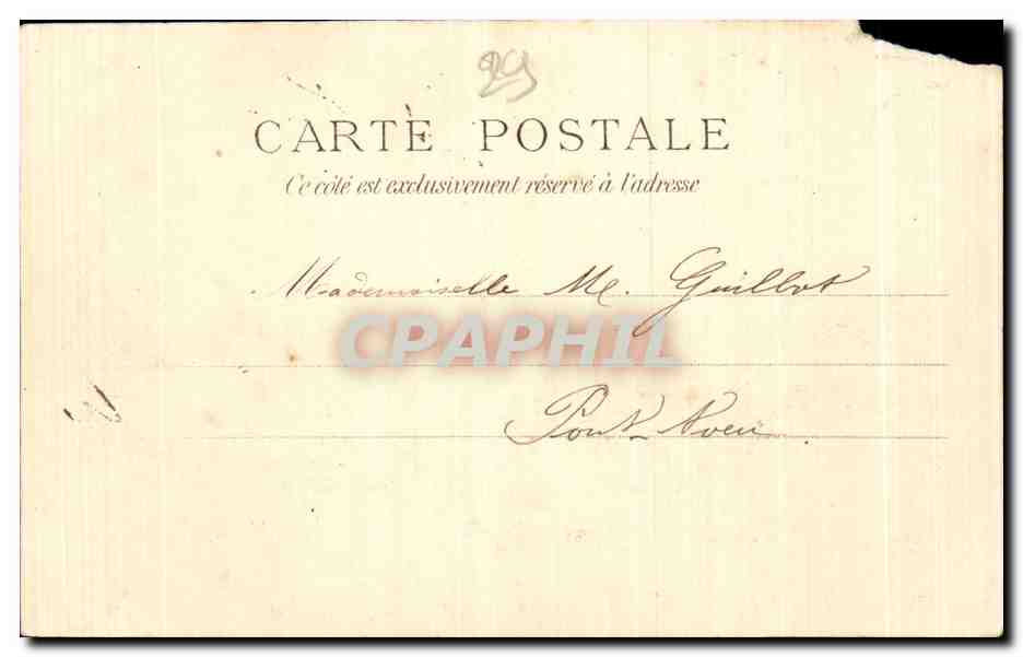 CPA Quimperle Ancien pigeonnier de l abbaye Chemin de Min Guen Pigeon  — Rückseite