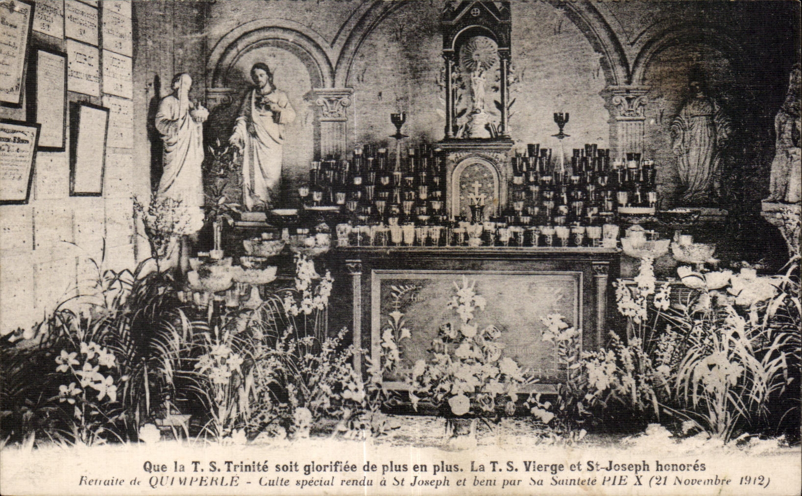 CPA Quimperle Culte special rendu a St Joseph et bens pur Sa Saintele