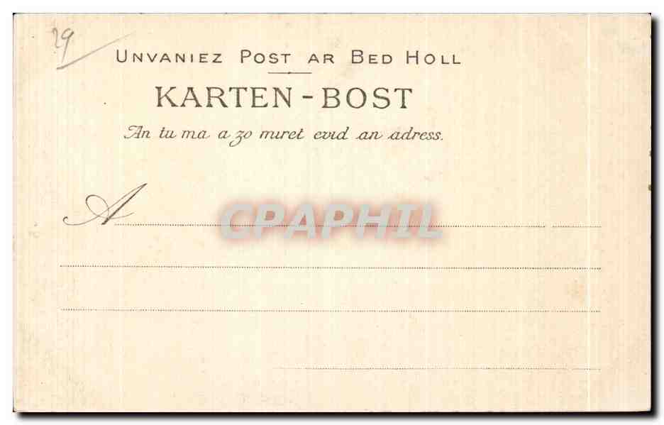 Primel — Pointe de la Décapitation — Les Aiguilles — Collection Villard, Quimper — Verso