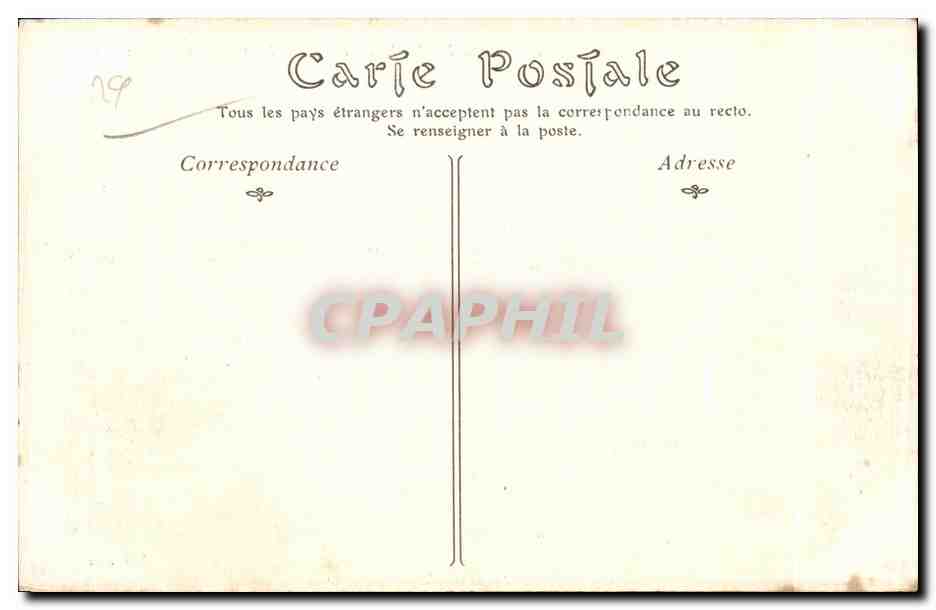 Trégastel-Primel (Finistère) — Les Chaises par gros temps — n° 737 — Verso