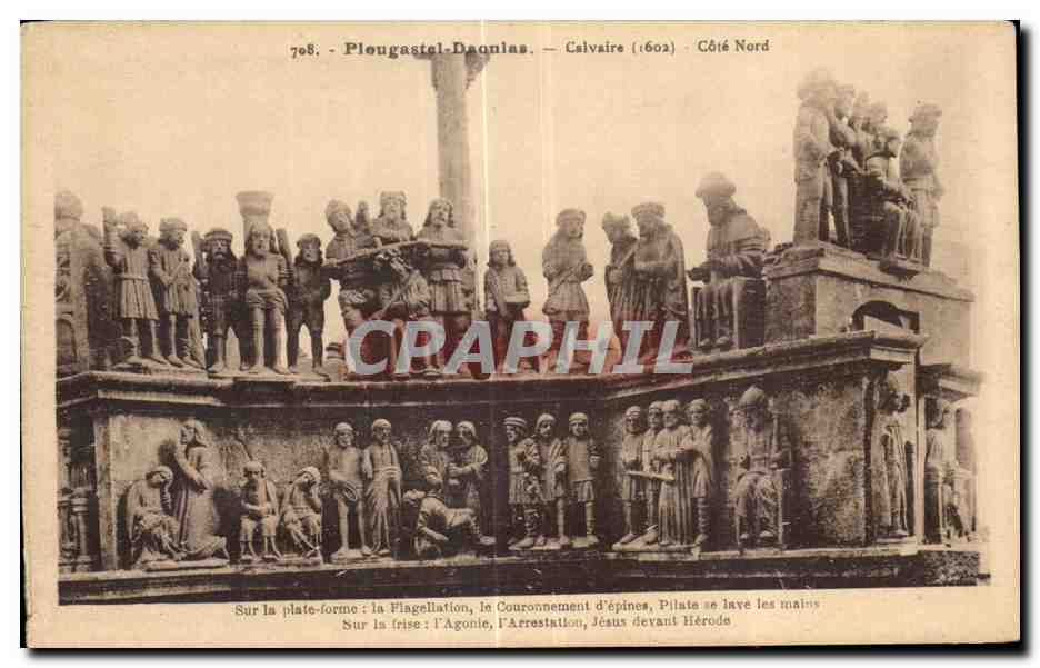 CPA Plougastel Daoulas Calvaire Cote Nord