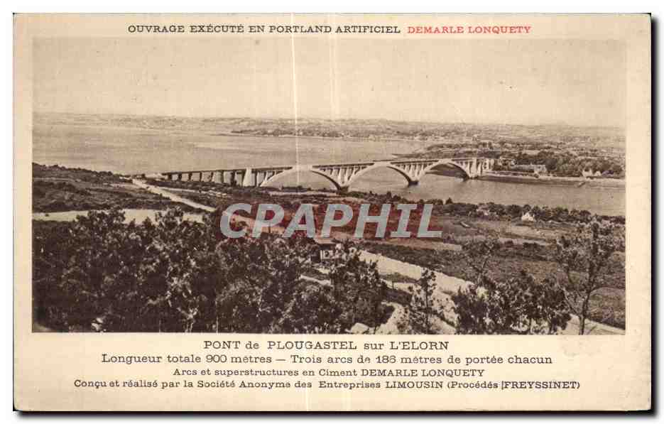 CPA Pont de Plougastel sur L Elorn 
