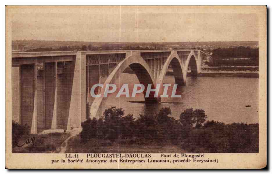 CPA Plougastel Daoulas Pont de Plougastel 