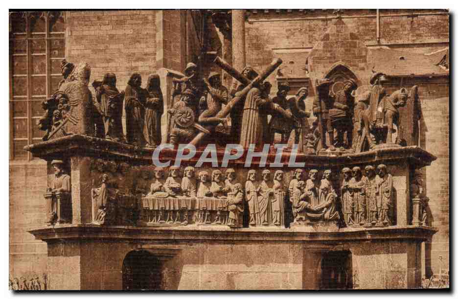 CPA Plougastel Daoulas Calvaire de (Cote Sud) Sur la piate torme