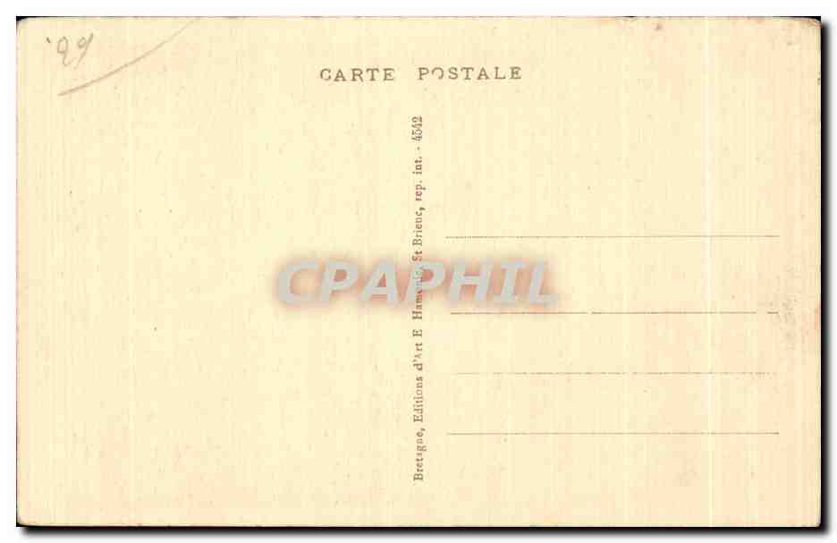 CPA Bretagne Calvaire De Plougastel Daoulas (Cote Nord Ouest) — Rückseite