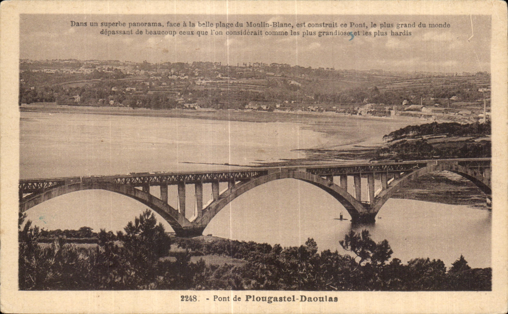 CPA Pont de Plougastel Daoulas