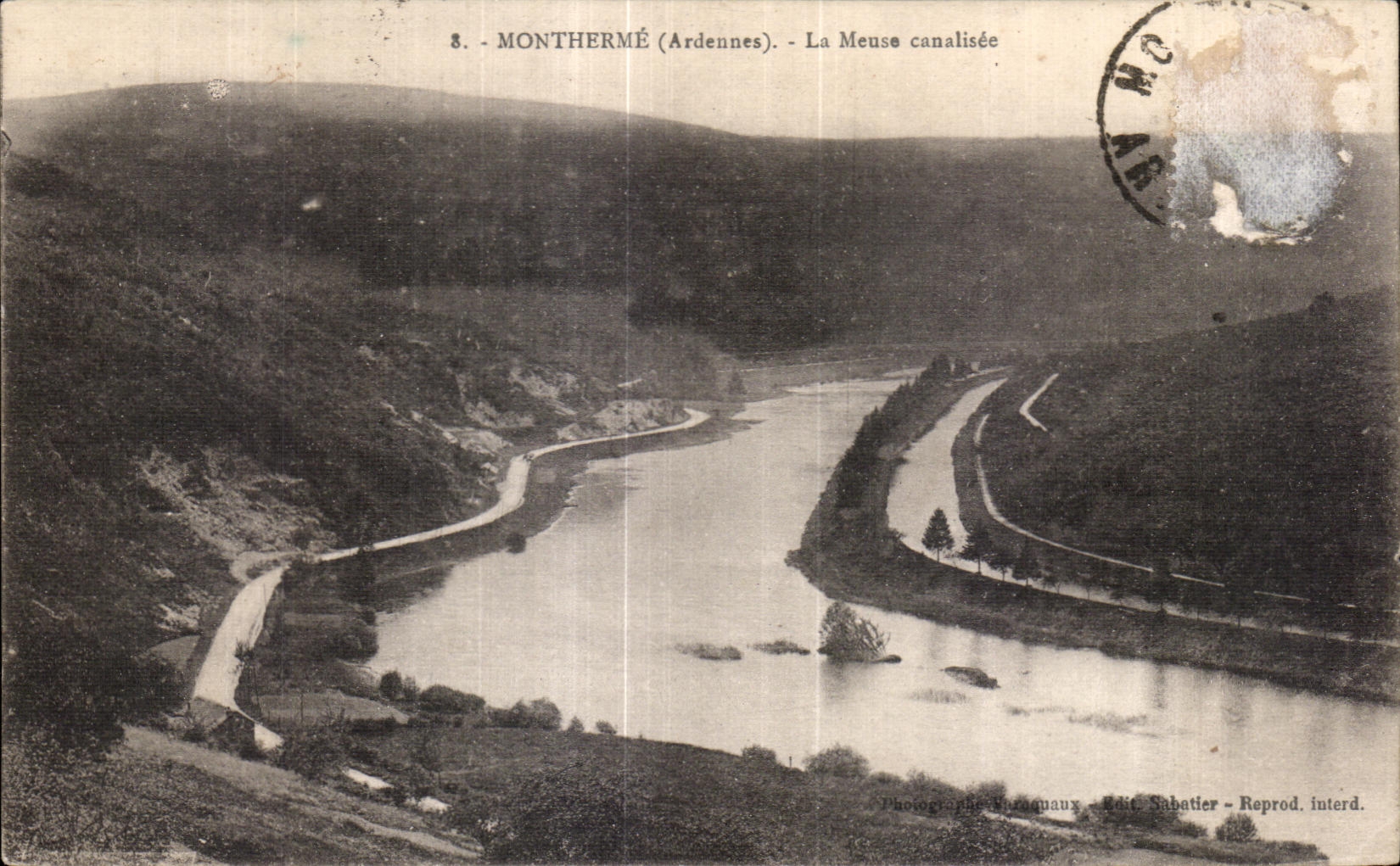 CPA Montherme (Ardennes) La Meuse canalisee