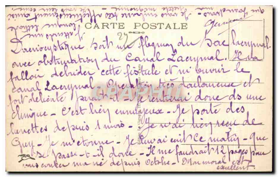 CPA Plougastel Daoulas (Finistere) Vue generale du Pont — Rückseite