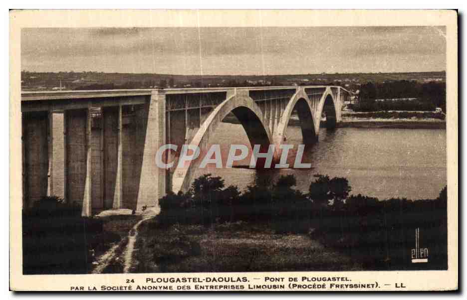 CPA Plougastel Daoulas Pont De Plougastel Par La Societe Anoyme Des