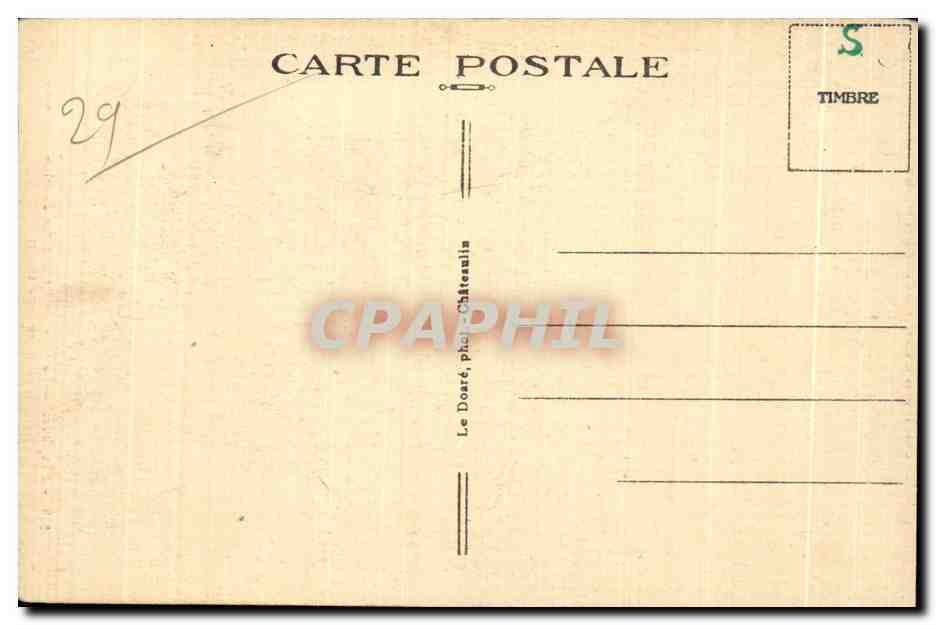 CPA Pleyben Le Calvaire formant Arc de (Cote Nord Ouest) — Rückseite