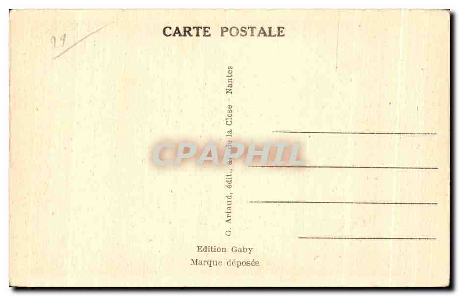 CPA Morlaix Le Vladuc et Eglise Sainte Melaine Cette eglise fut rebatie en 1574 — Rückseite